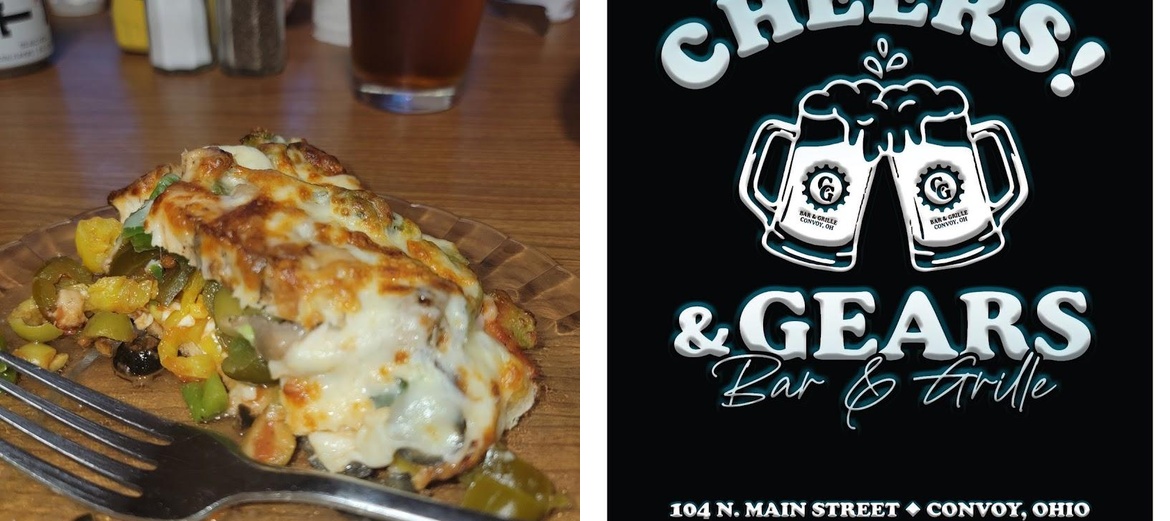 Cheers and Gears Bar and Grill Menu