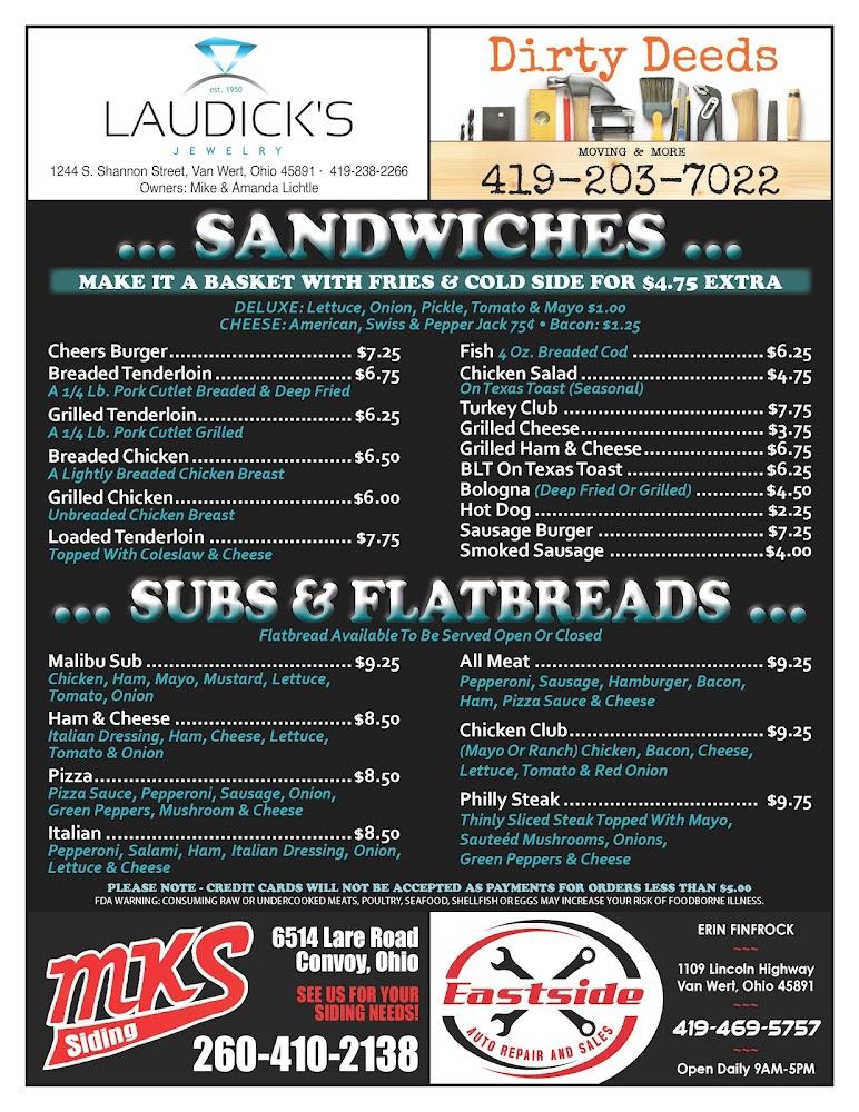 Cheers and Gears Bar and Grill Menu image 3
